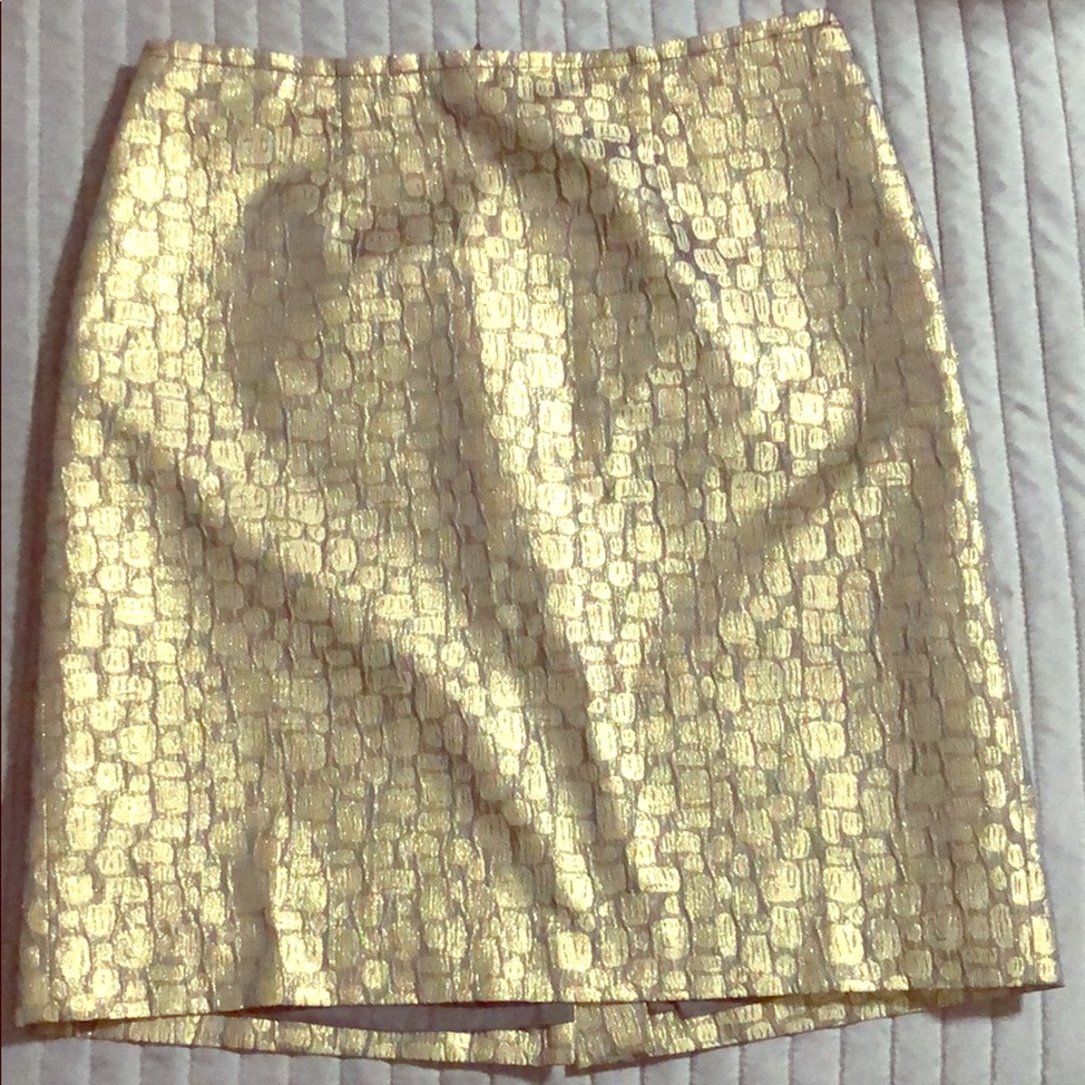 Ann Taylor Loft Gold skirt